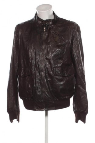 Ανδρικό δερμάτινο μπουφάν Unbranded, Μέγεθος XXL, Χρώμα Καφέ, Τιμή 68,99 €