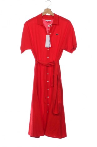 Рокля Lacoste, Размер XS, Цвят Червен, Цена 254,99 лв.