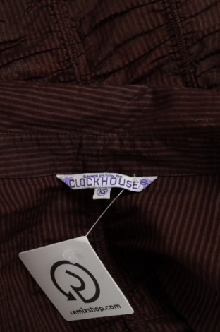 Γυναικείο πουκάμισο Clockhouse, Μέγεθος XS, Χρώμα Καφέ, Τιμή 11,86 €