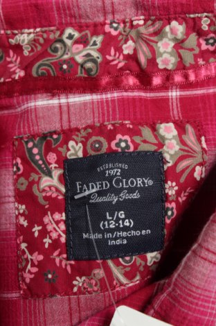 Γυναικείο πουκάμισο Faded Glory, Μέγεθος L, Χρώμα Βιολετί, Τιμή 13,61 €