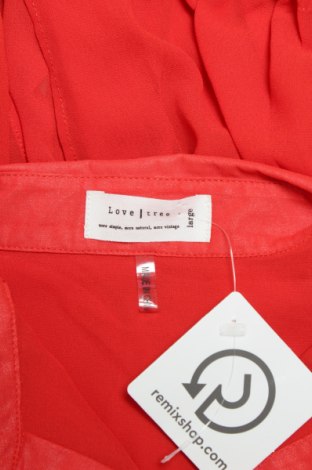 Γυναικείο πουκάμισο Love Tree, Μέγεθος L, Χρώμα Κόκκινο, Τιμή 11,13 €