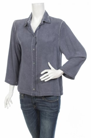 Γυναικείο πουκάμισο Made In Italy, Μέγεθος M, Χρώμα Μπλέ, Τιμή 13,61 €