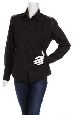 Γυναικείο πουκάμισο Oltre, Μέγεθος L, Χρώμα Μαύρο, Τιμή 23,71 €