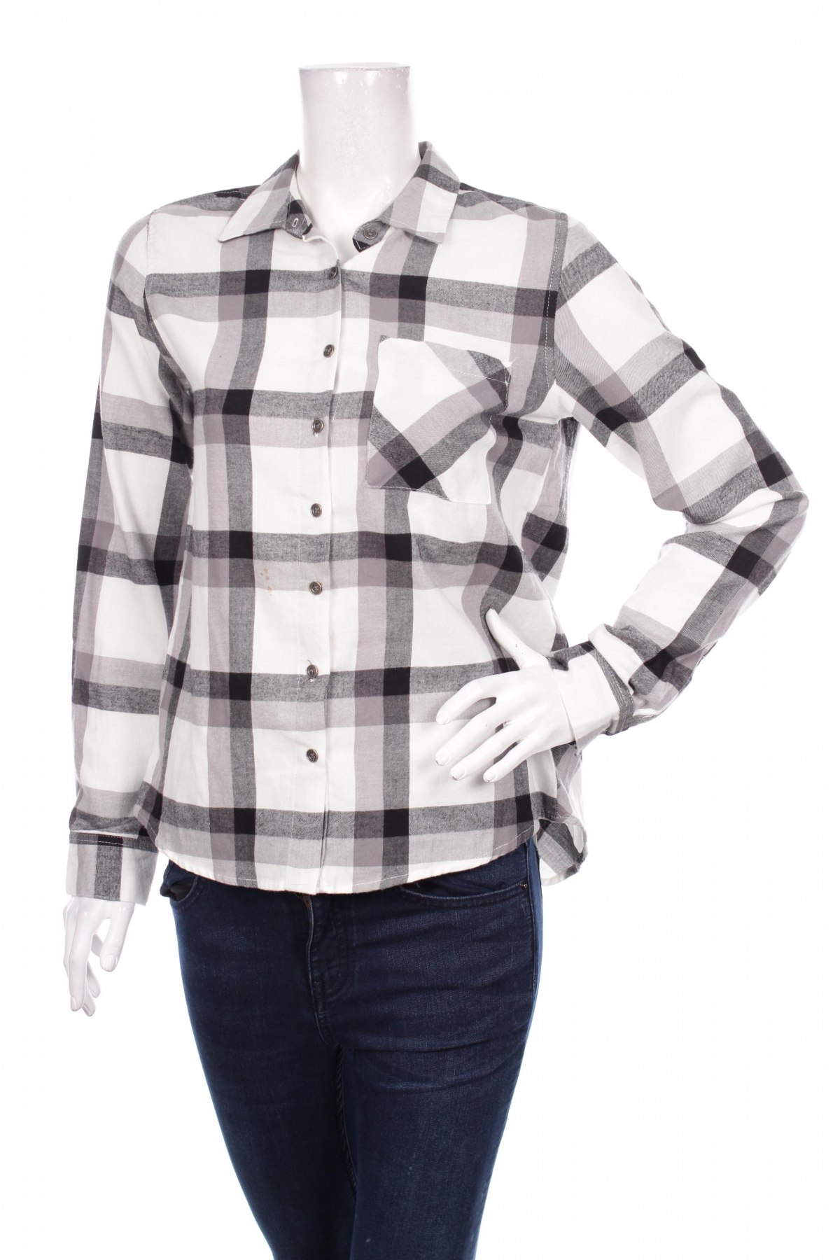 Γυναικείο πουκάμισο, Μέγεθος M, Χρώμα Γκρί, Τιμή 16,70 €