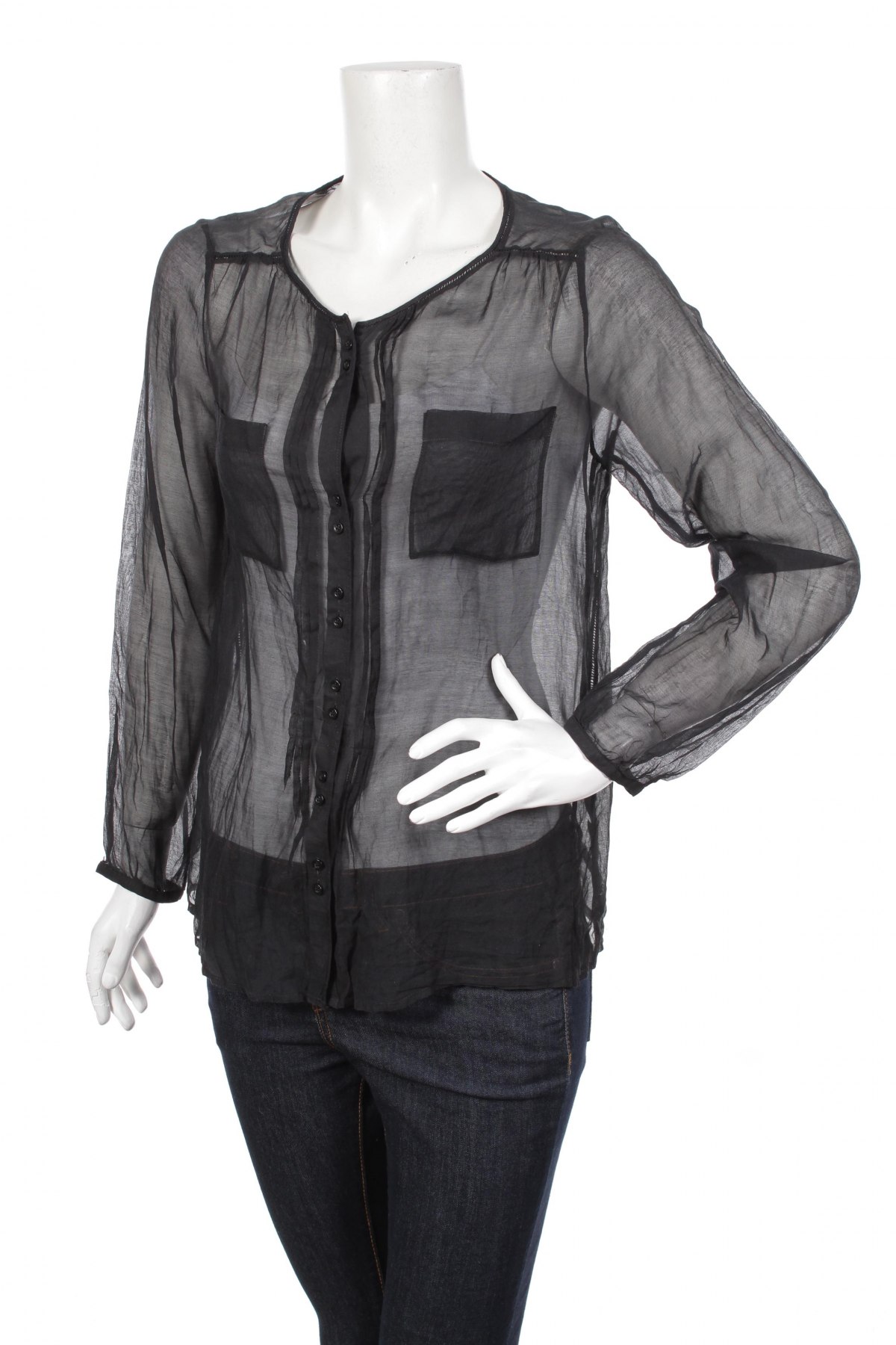 Γυναικείο πουκάμισο, Μέγεθος M, Χρώμα Μαύρο, Τιμή 13,61 €