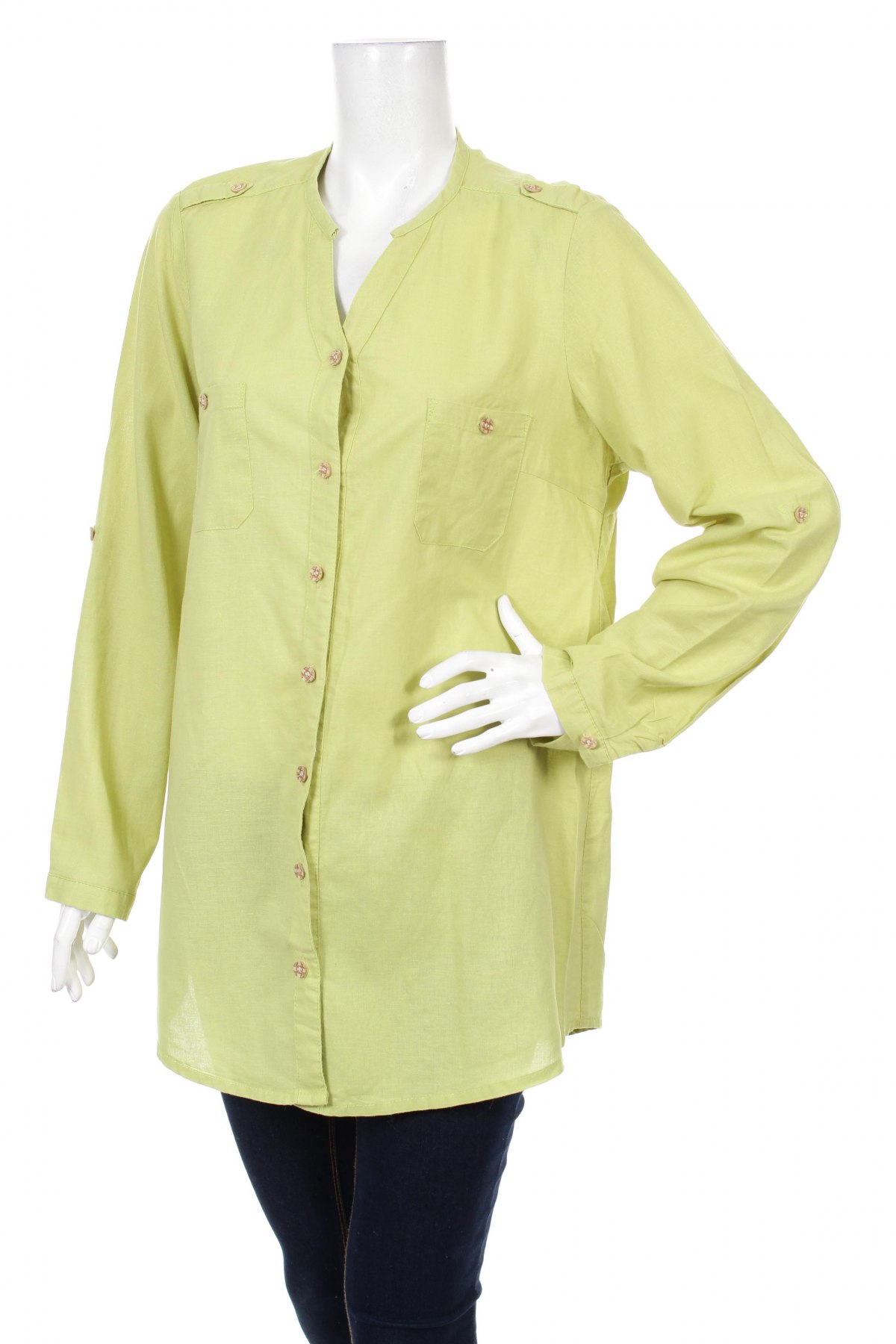 Γυναικείο πουκάμισο, Μέγεθος L, Χρώμα Πράσινο, Τιμή 24,23 €