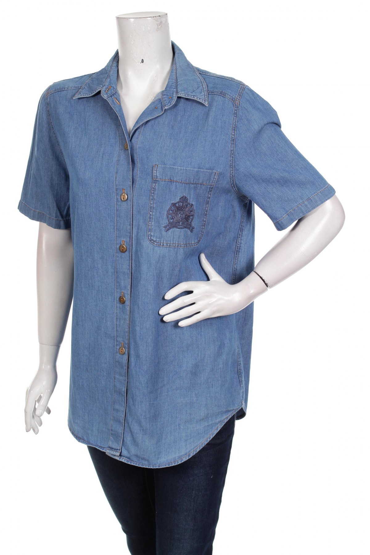 Γυναικείο πουκάμισο, Μέγεθος L, Χρώμα Μπλέ, Τιμή 10,82 €
