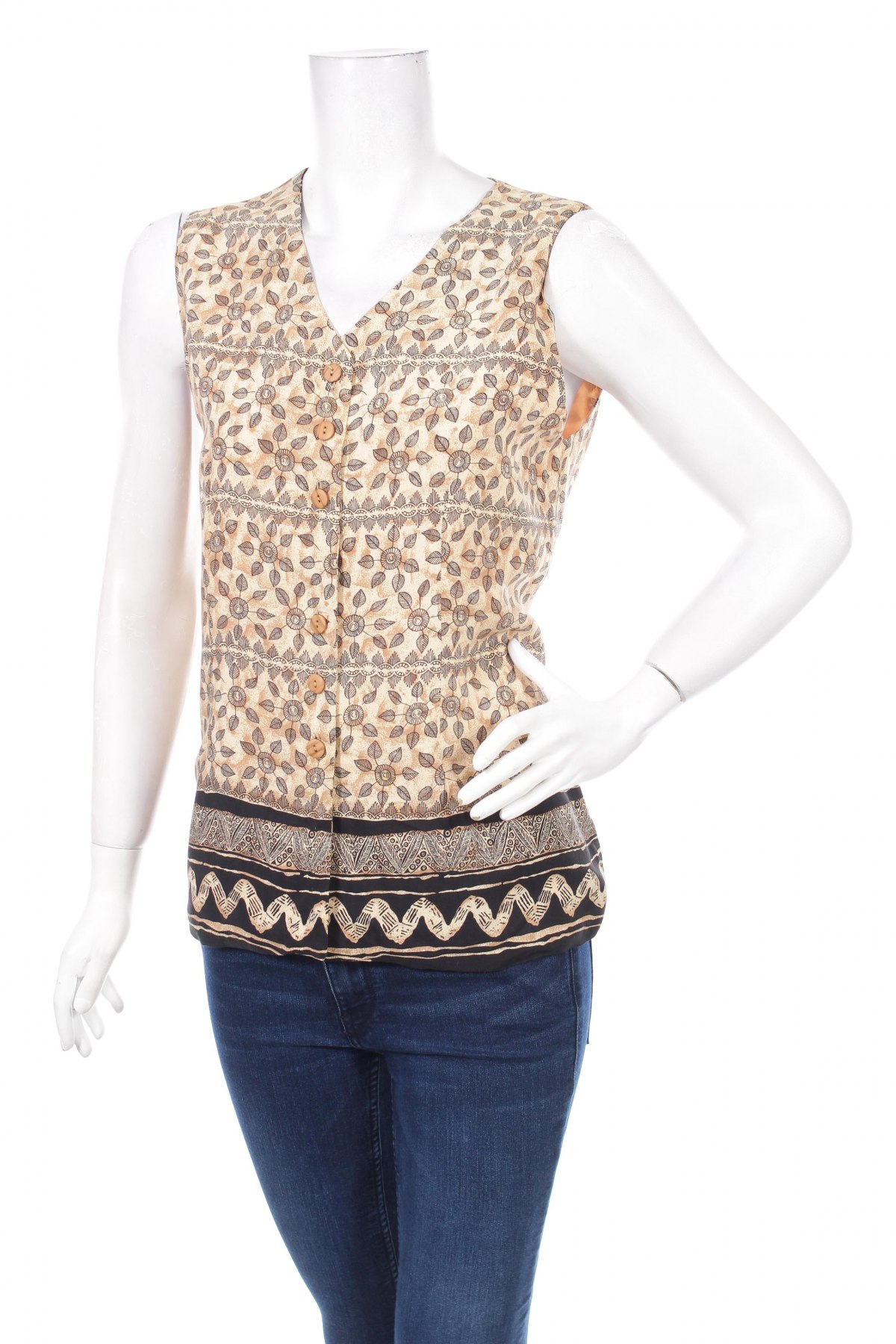 Γυναικείο πουκάμισο, Μέγεθος L, Χρώμα  Μπέζ, Τιμή 10,82 €