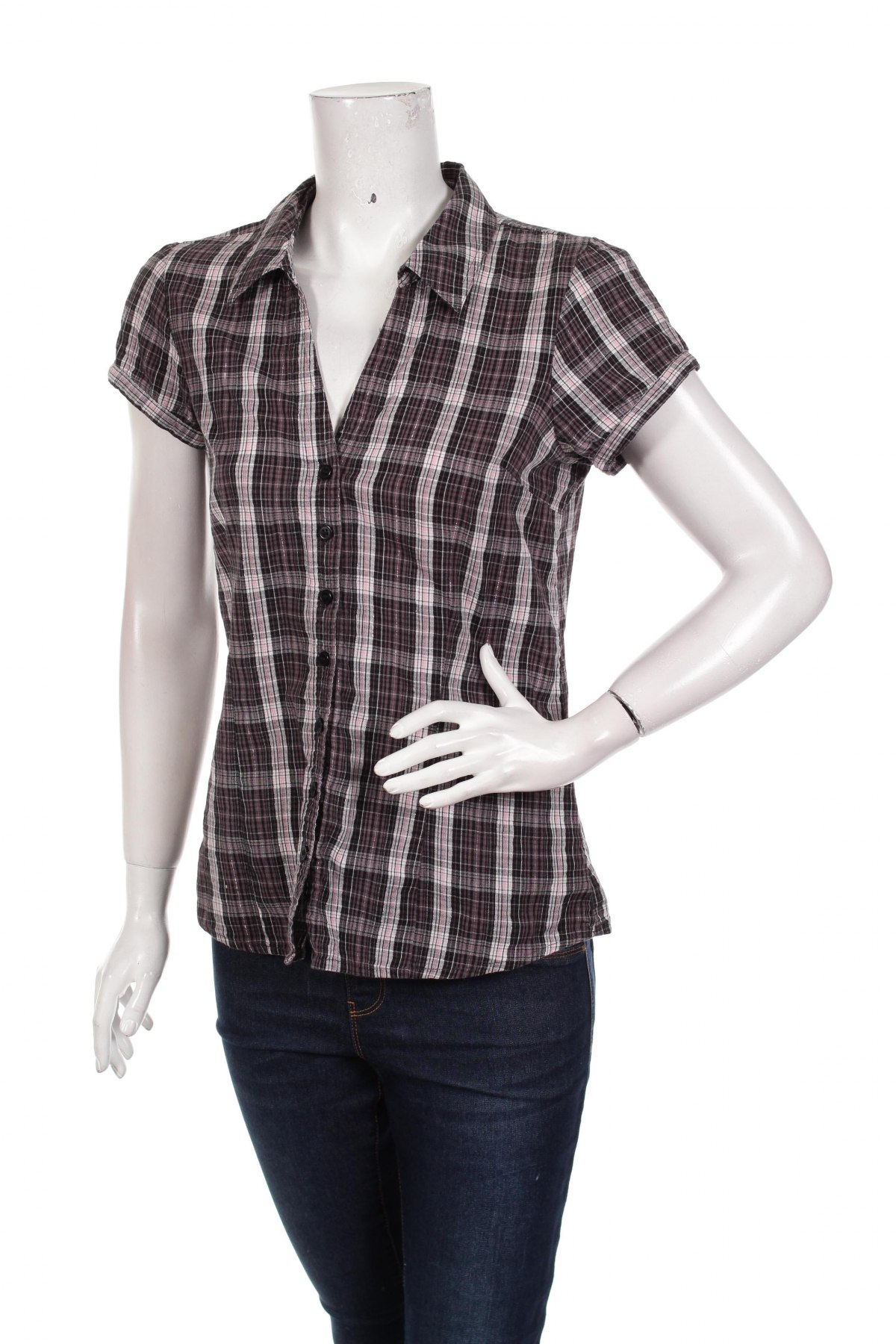Γυναικείο πουκάμισο Amisu, Μέγεθος XL, Χρώμα Γκρί, Τιμή 14,07 €