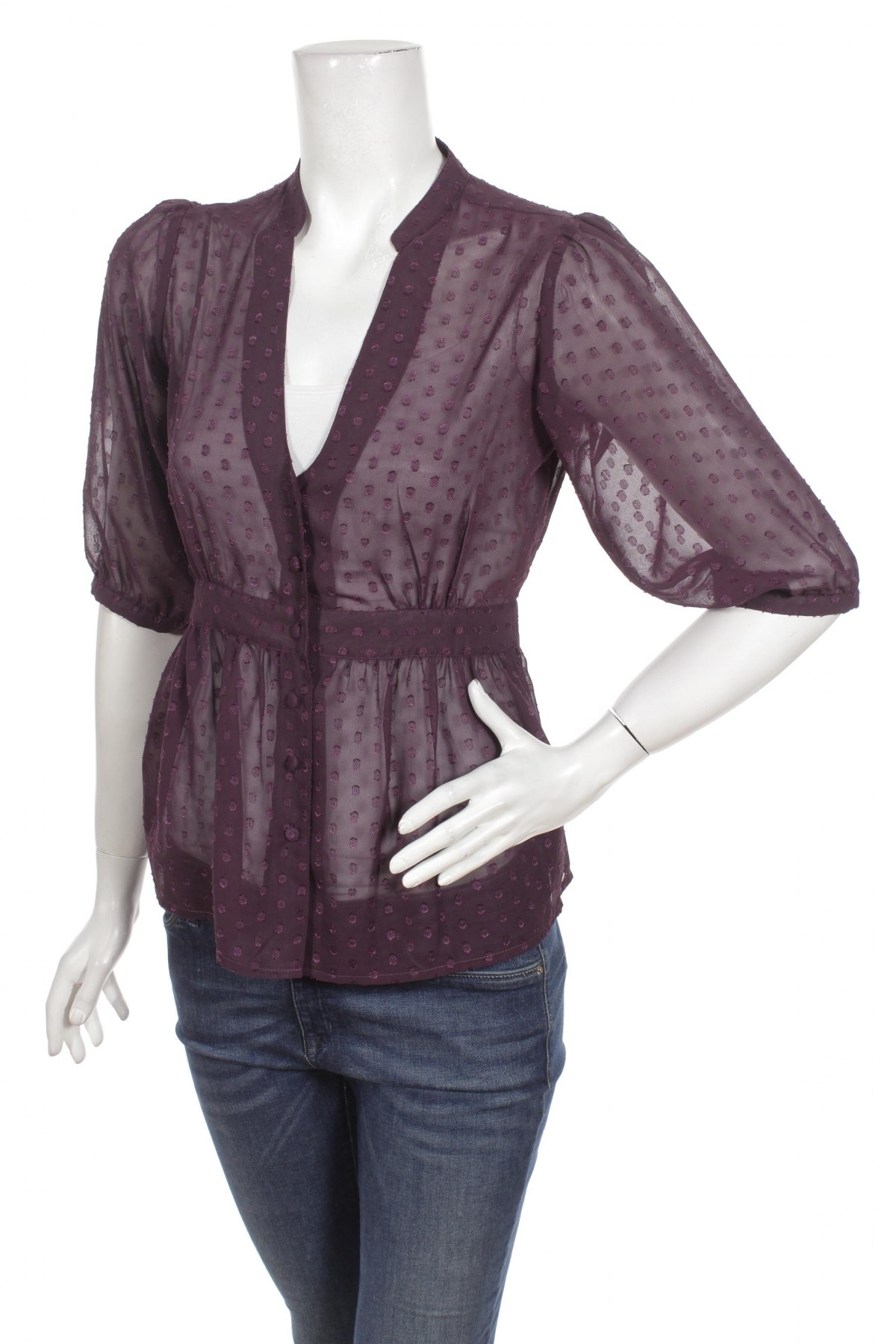 Γυναικείο πουκάμισο B.Young, Μέγεθος S, Χρώμα Βιολετί, Τιμή 16,70 €