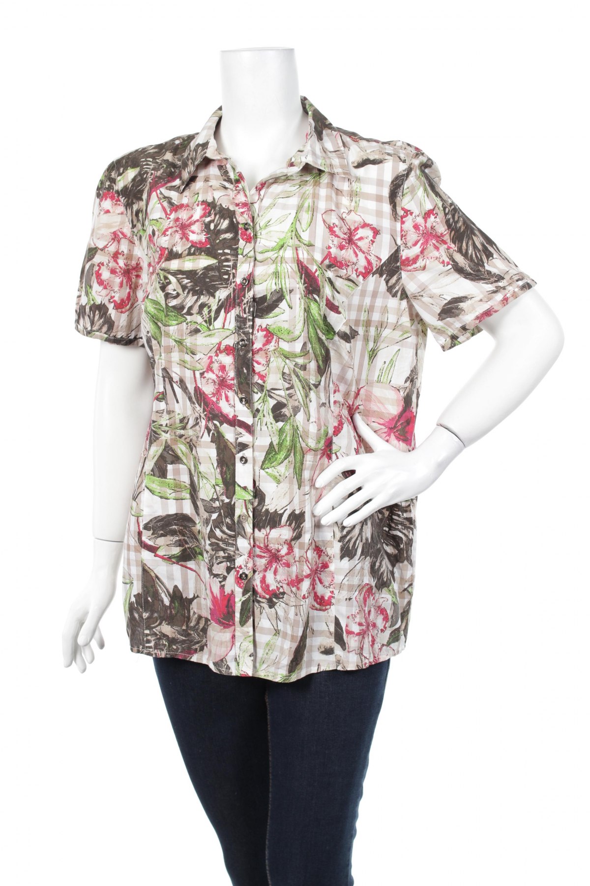 Γυναικείο πουκάμισο Bonita, Μέγεθος L, Χρώμα Πολύχρωμο, Τιμή 9,28 €