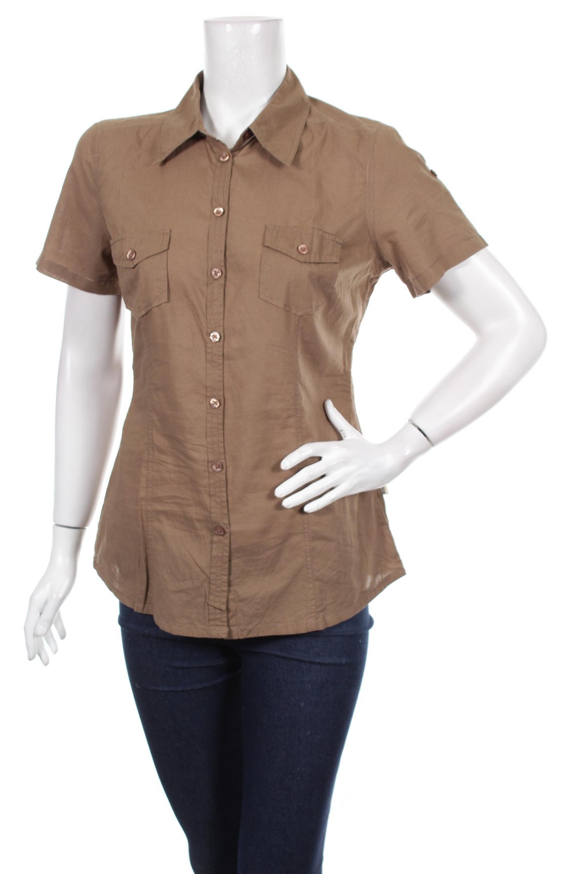 Γυναικείο πουκάμισο Boysen's, Μέγεθος M, Χρώμα Καφέ, Τιμή 9,28 €