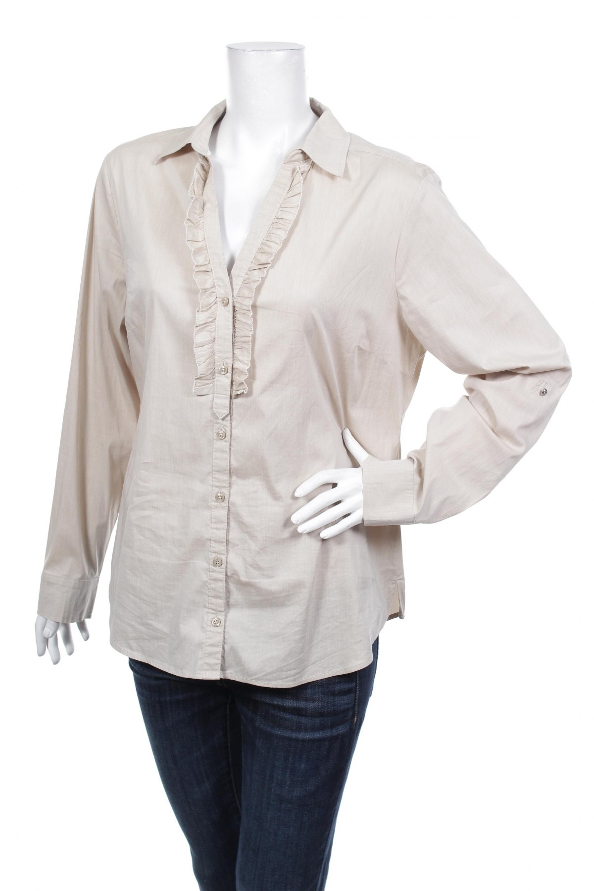 Γυναικείο πουκάμισο C&A, Μέγεθος XL, Χρώμα  Μπέζ, Τιμή 16,70 €