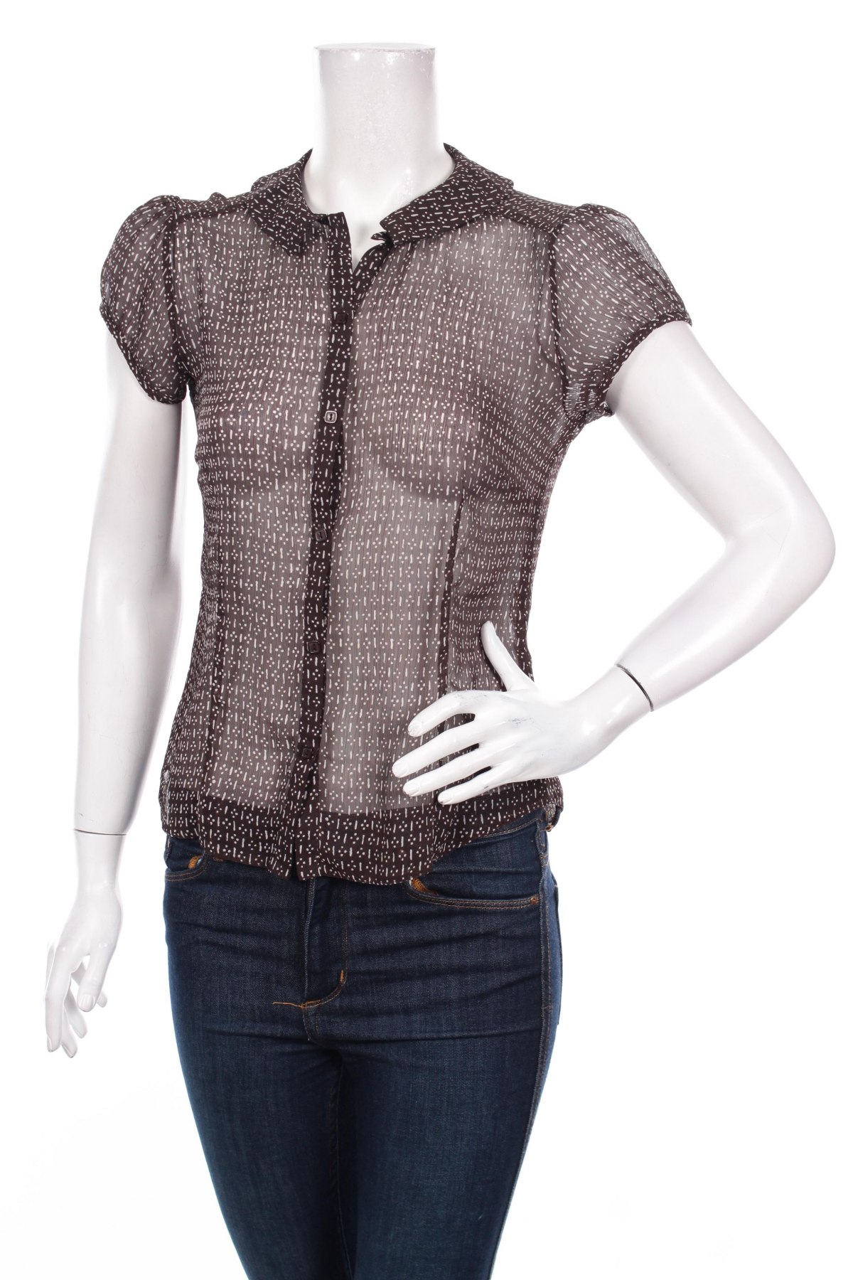 Γυναικείο πουκάμισο H&M, Μέγεθος M, Χρώμα Καφέ, Τιμή 11,13 €