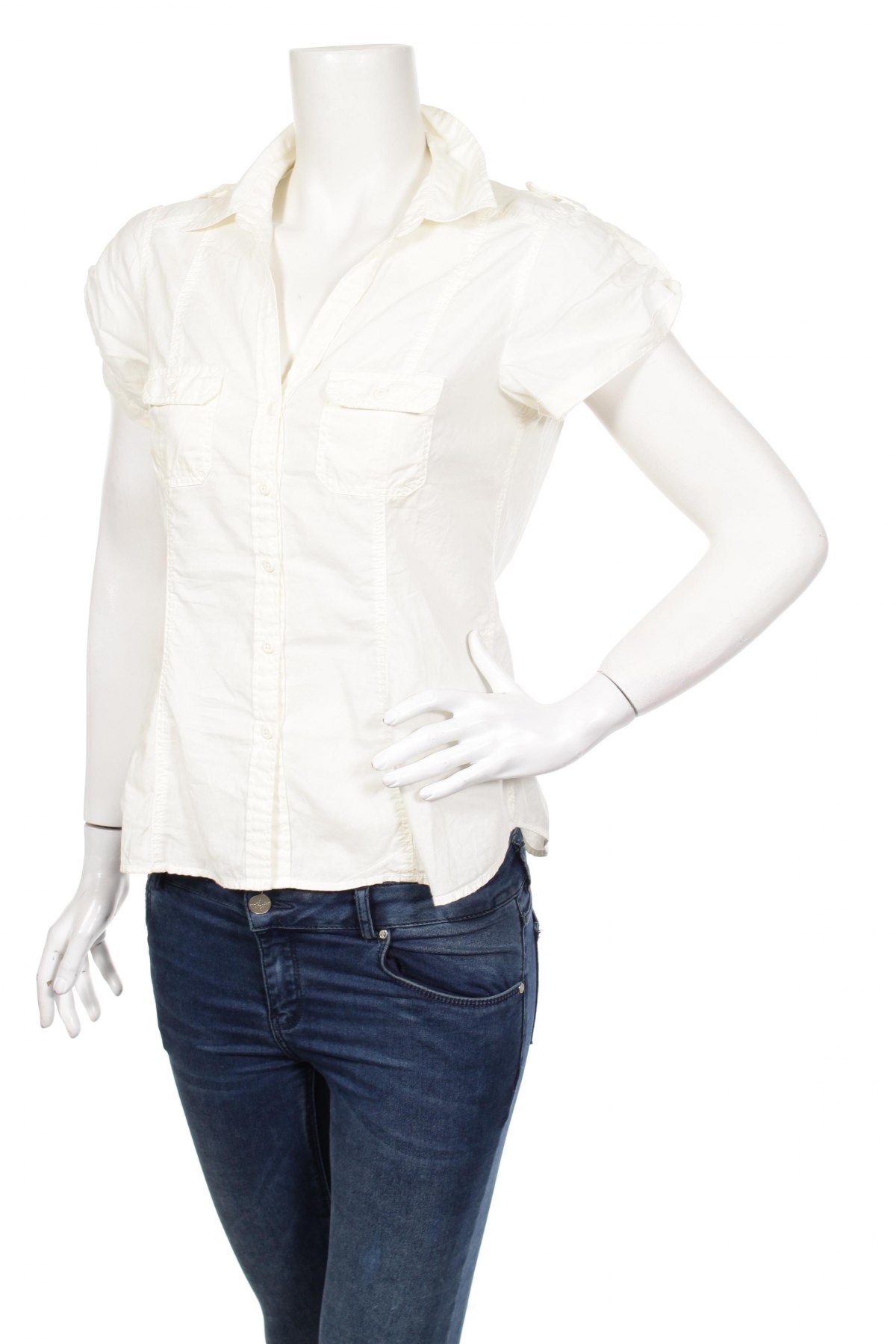 Γυναικείο πουκάμισο H&M Divided, Μέγεθος M, Χρώμα Εκρού, Τιμή 11,86 €