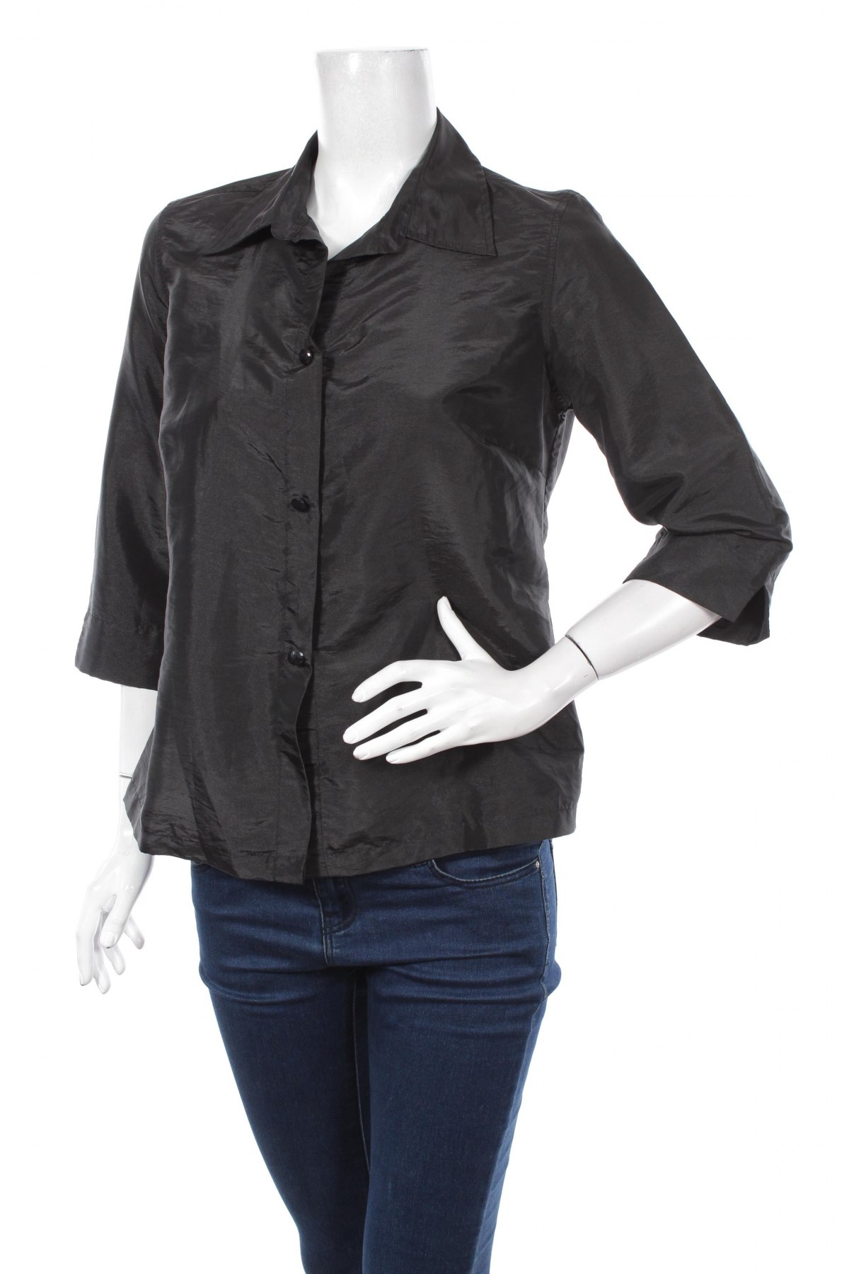 Γυναικείο πουκάμισο Jdy, Μέγεθος M, Χρώμα Μαύρο, Τιμή 22,68 €