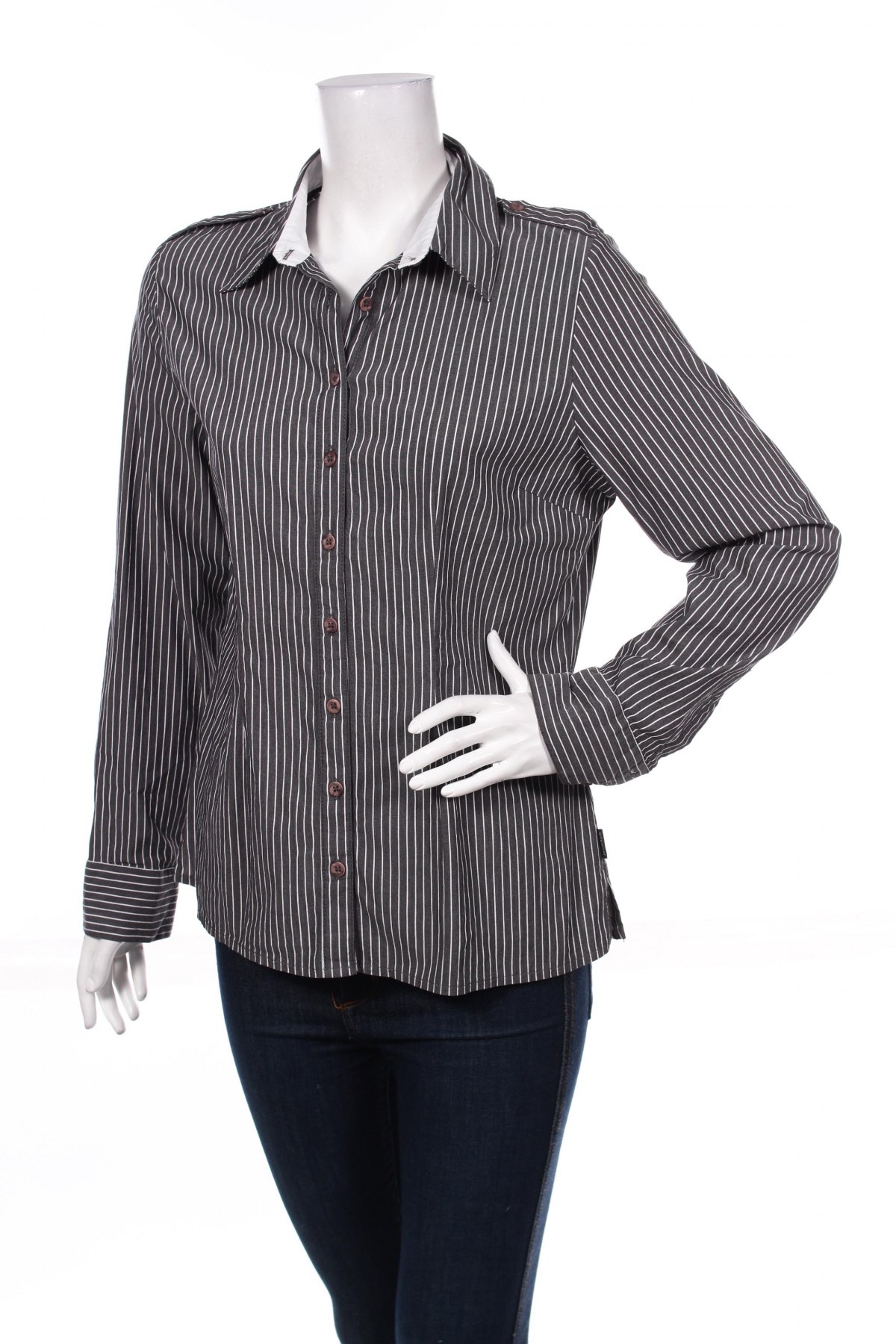 Γυναικείο πουκάμισο Kenny S., Μέγεθος M, Χρώμα Γκρί, Τιμή 15,46 €
