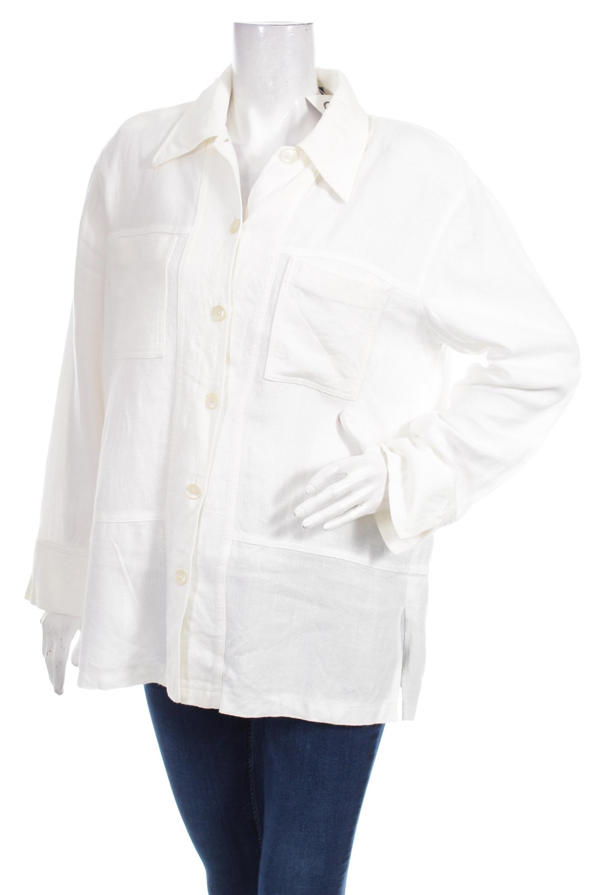 Γυναικείο πουκάμισο Marco Pecci, Μέγεθος L, Χρώμα Λευκό, Τιμή 23,20 €