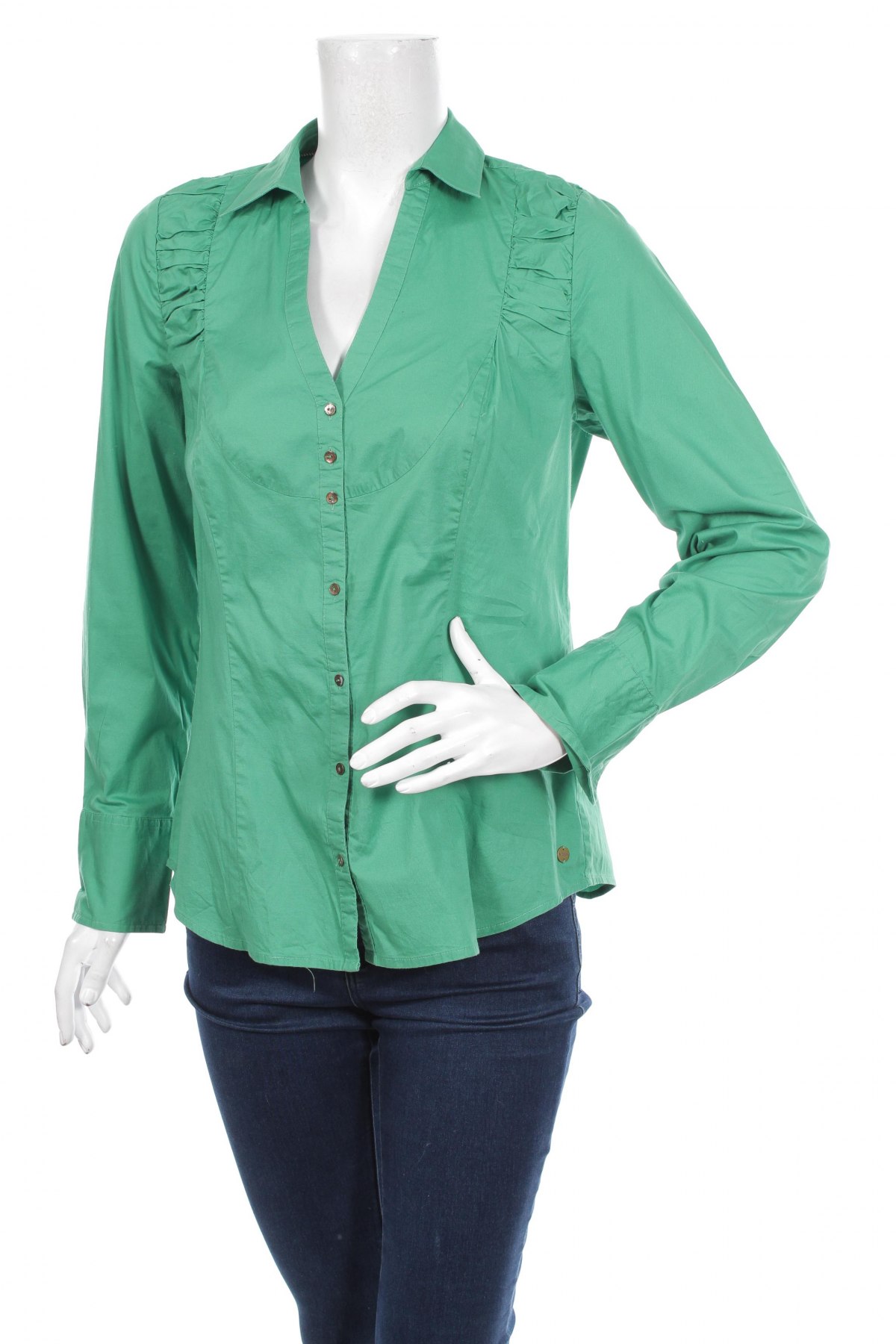 Γυναικείο πουκάμισο Mexx, Μέγεθος L, Χρώμα Πράσινο, Τιμή 19,59 €