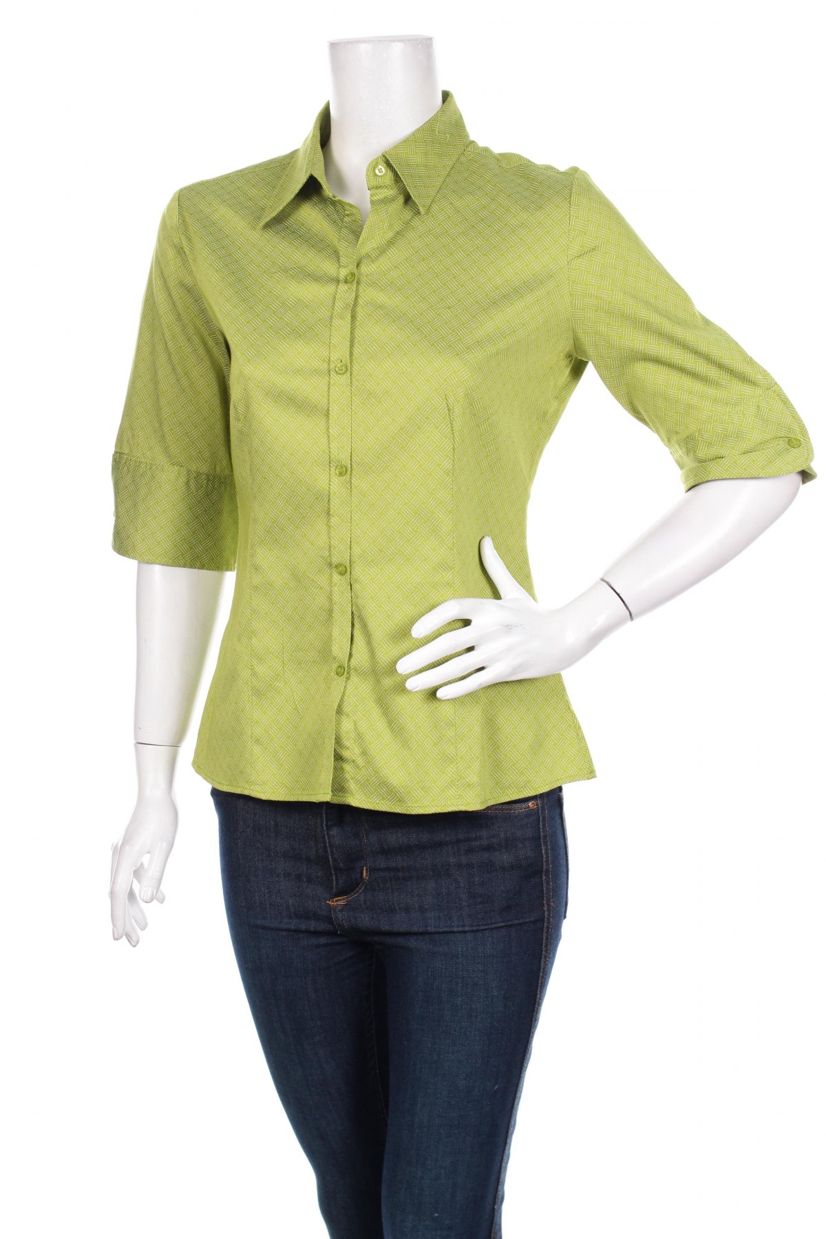 Γυναικείο πουκάμισο New York & Company, Μέγεθος M, Χρώμα Πράσινο, Τιμή 14,23 €