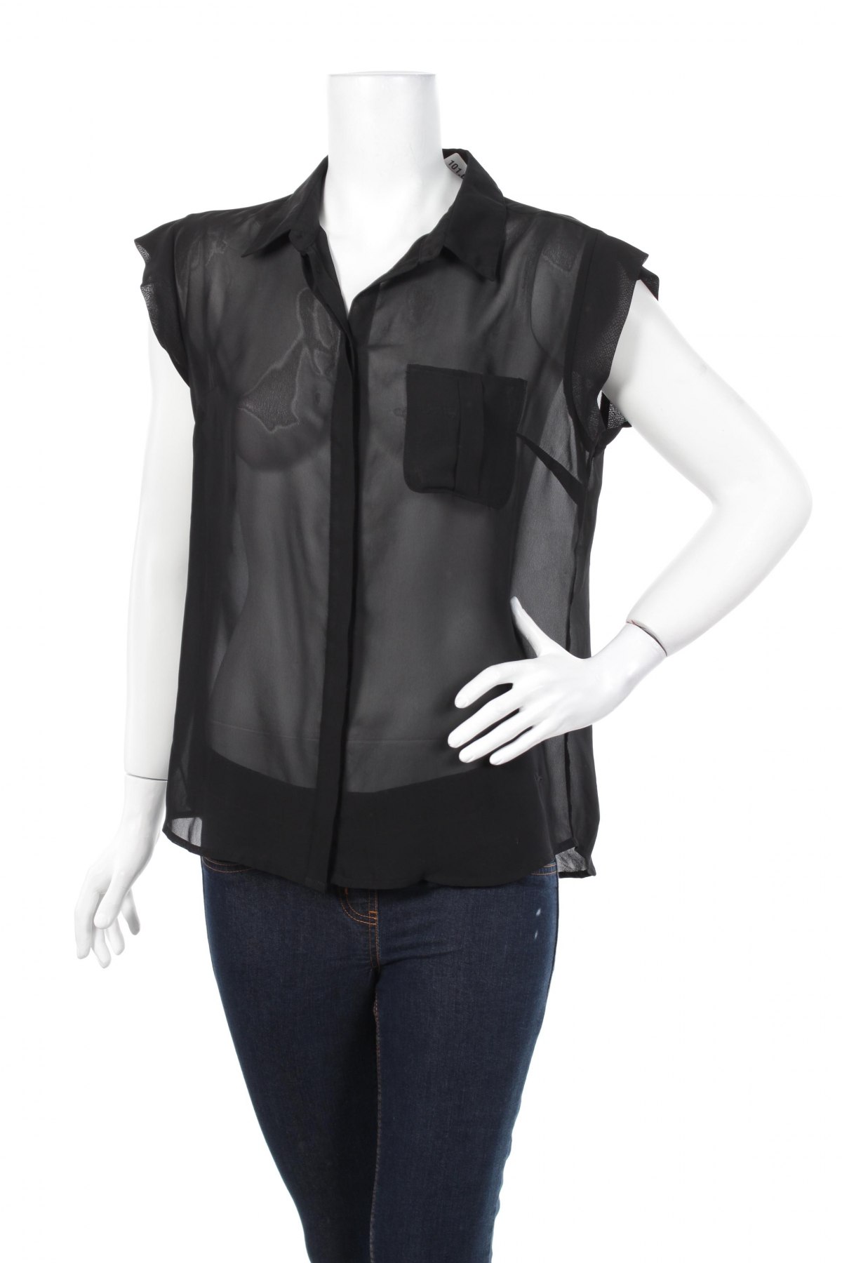 Γυναικείο πουκάμισο No Name, Μέγεθος M, Χρώμα Μαύρο, Τιμή 9,28 €