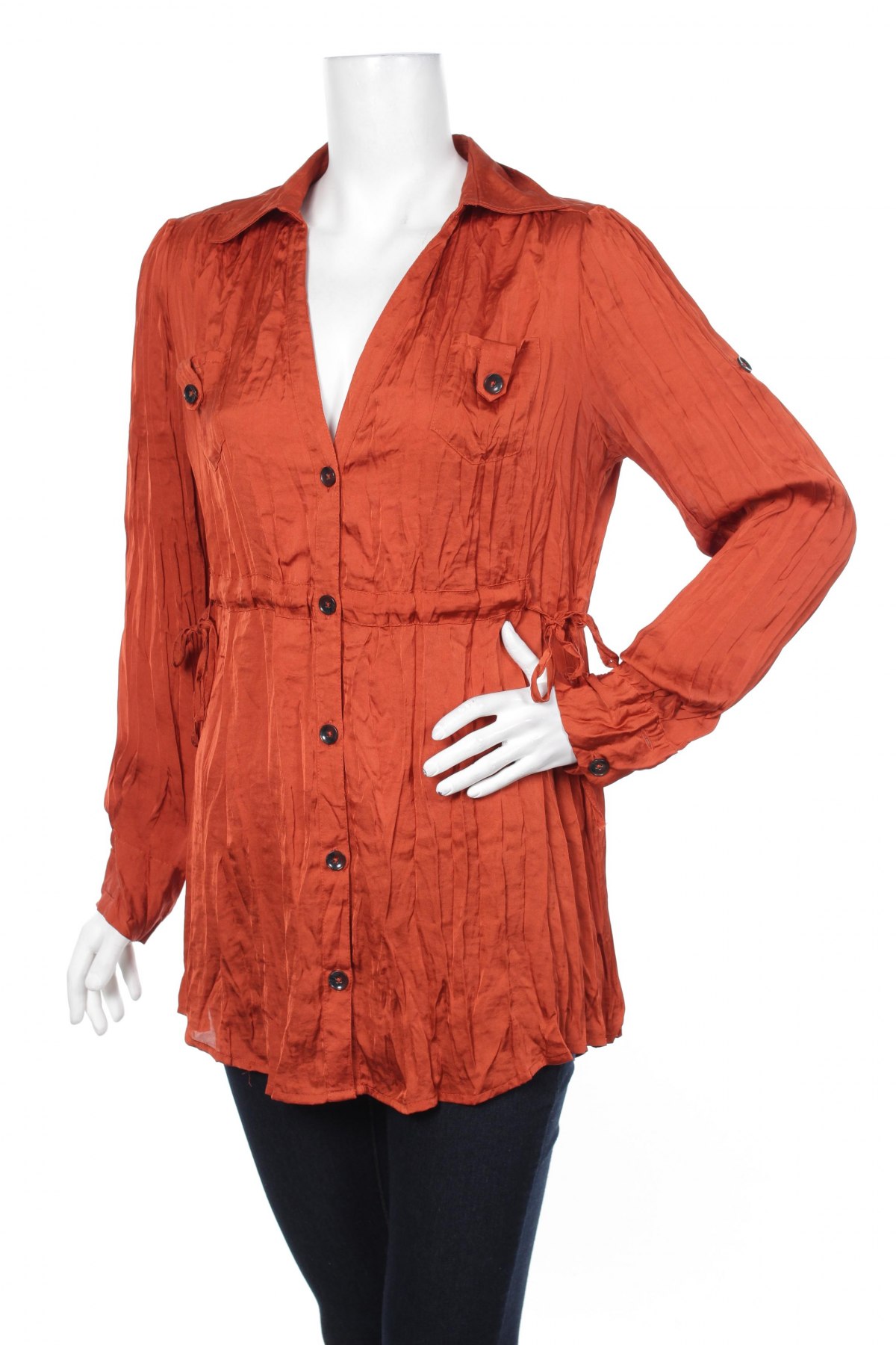 Γυναικείο πουκάμισο Patrizia Dini, Μέγεθος M, Χρώμα Πορτοκαλί, Τιμή 39,59 €
