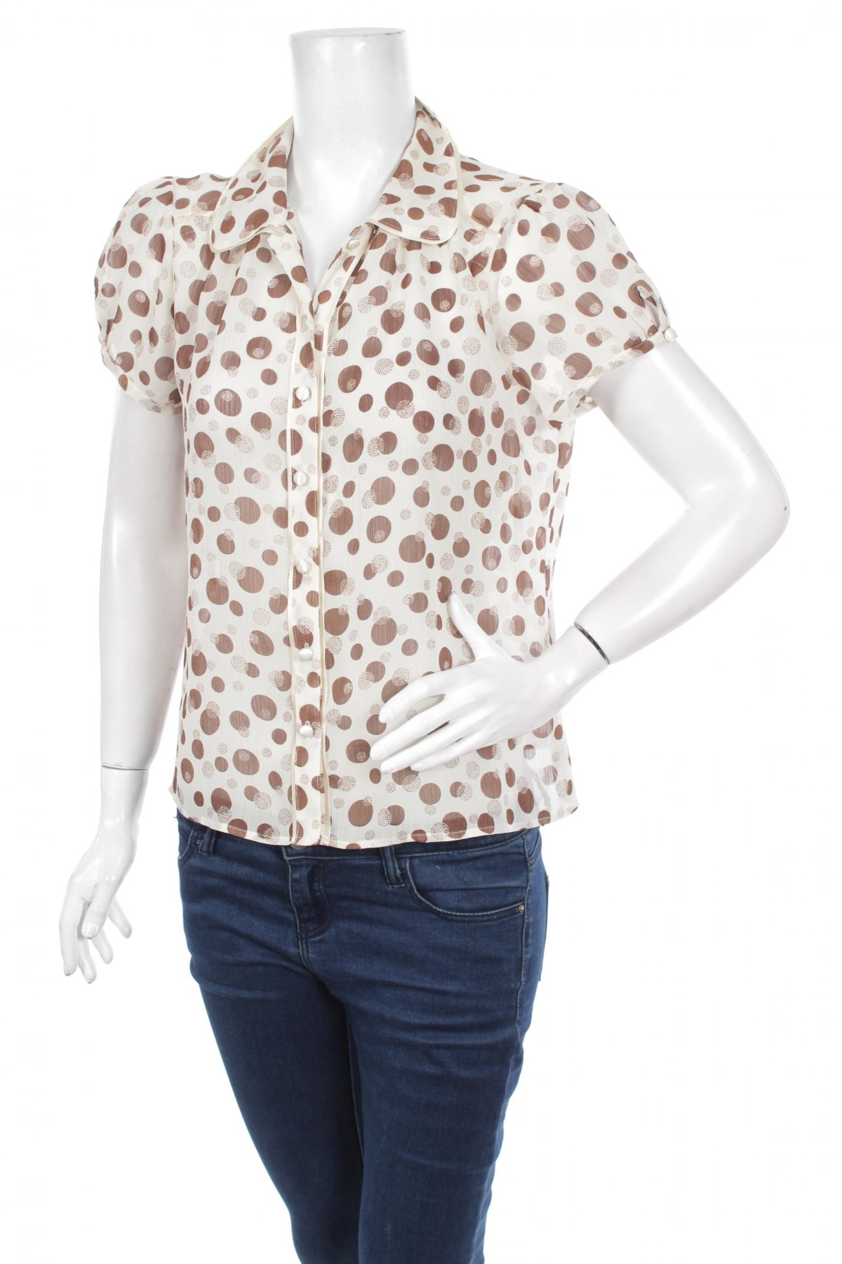 Γυναικείο πουκάμισο, Μέγεθος L, Χρώμα  Μπέζ, Τιμή 10,82 €