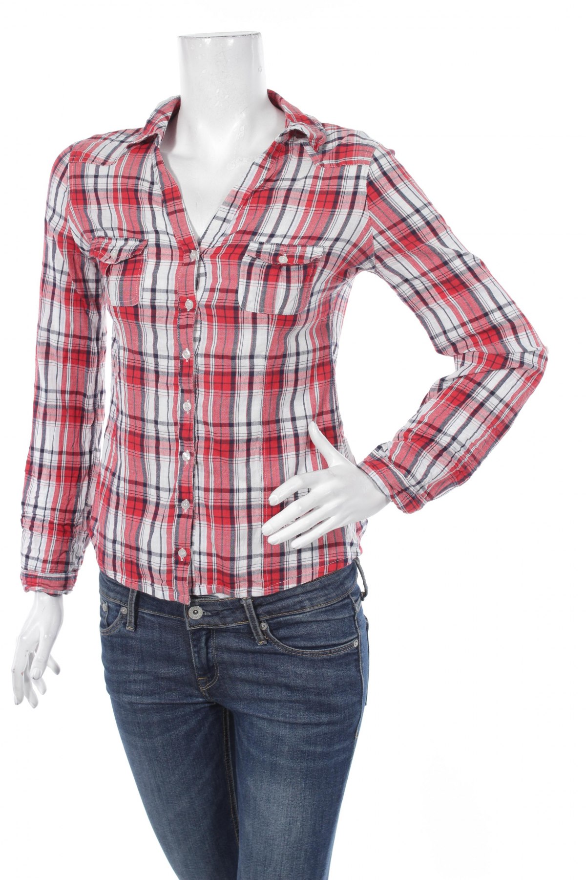 Γυναικείο πουκάμισο Pimkie, Μέγεθος S, Χρώμα Κόκκινο, Τιμή 12,99 €