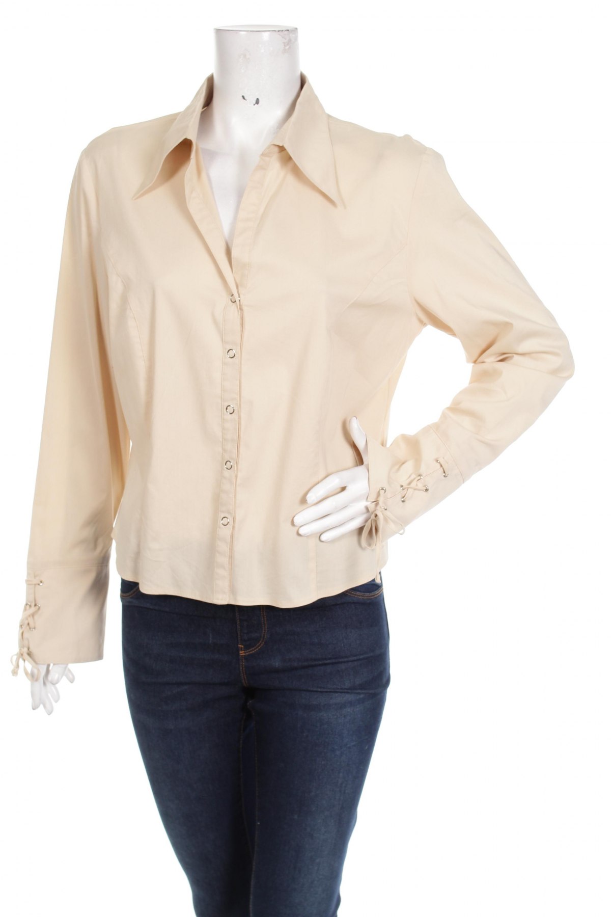Γυναικείο πουκάμισο Taifun, Μέγεθος L, Χρώμα  Μπέζ, Τιμή 13,61 €