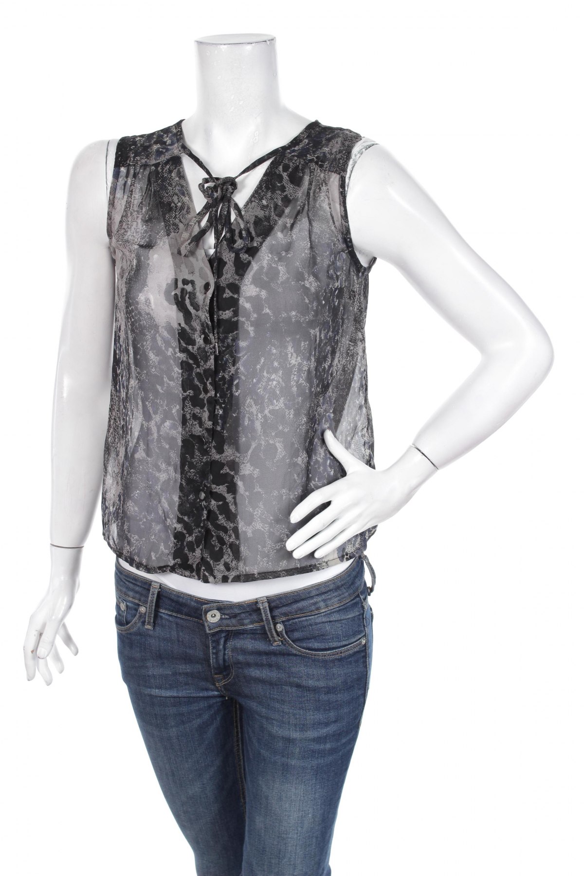 Γυναικείο πουκάμισο Vero Moda, Μέγεθος S, Χρώμα Γκρί, Τιμή 9,28 €