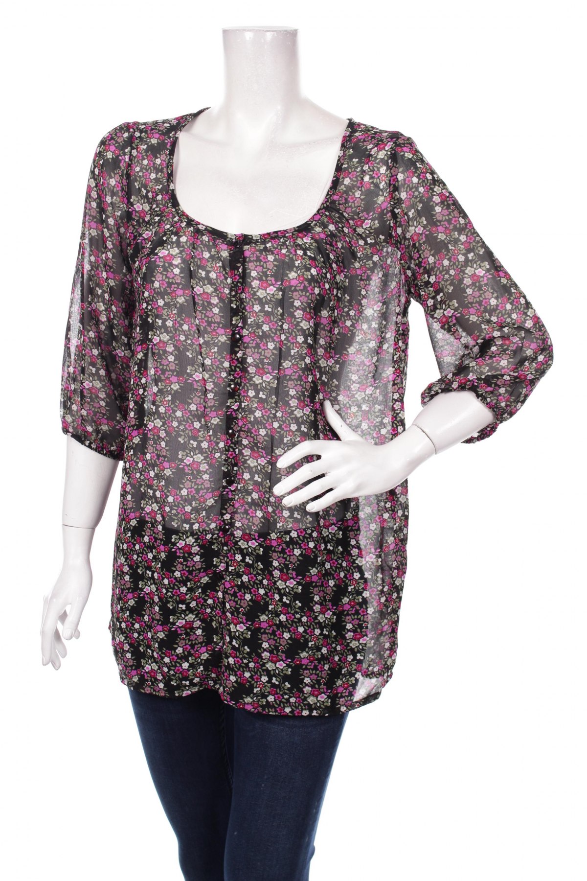 Γυναικείο πουκάμισο Vivien Caron, Μέγεθος XL, Χρώμα Πολύχρωμο, Τιμή 15,46 €