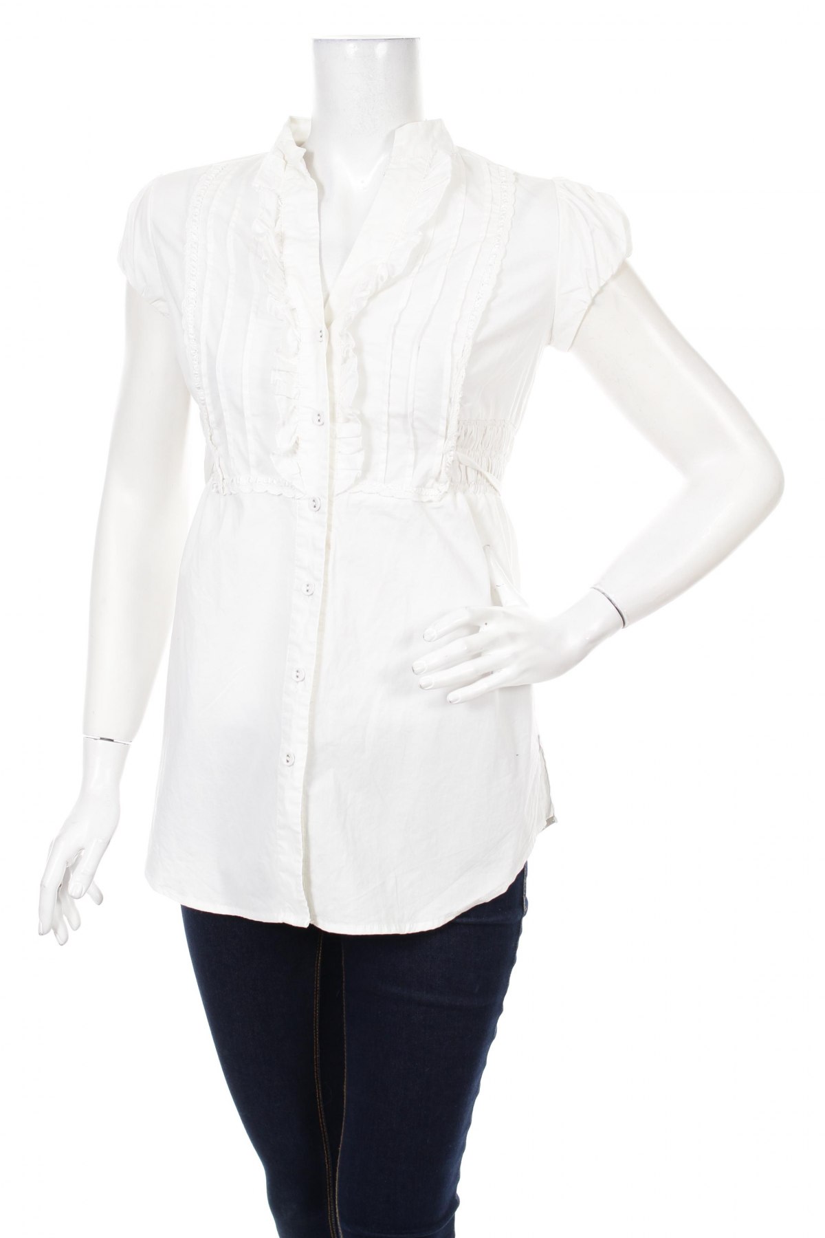 Γυναικείο πουκάμισο Xoxo, Μέγεθος S, Χρώμα Εκρού, Τιμή 10,82 €