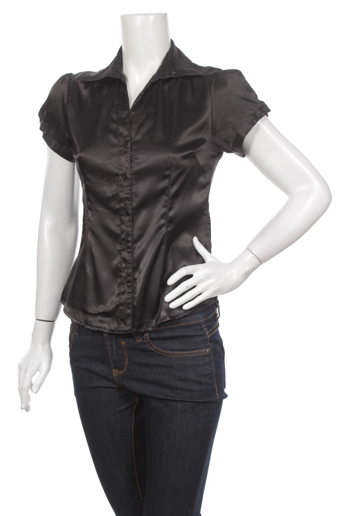 Γυναικείο πουκάμισο Zebra, Μέγεθος M, Χρώμα Μαύρο, Τιμή 11,13 €