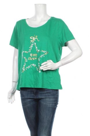 Дамска тениска B Collection, Размер XL, Цвят Зелен, Памук, Цена 10,92 лв.