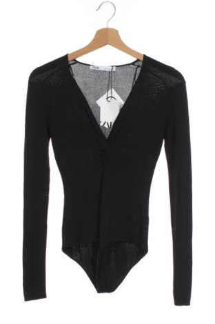 Дамска блуза - боди Zara, Размер S, Цвят Черен, 80% вискоза, 20% полиамид, Цена 29,40 лв.