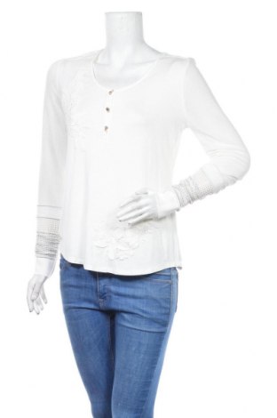Damen Shirt Desigual, Größe L, Farbe Weiß, 68% Viskose, 23% Polyester, 5% Elastan, 4% Baumwolle, Preis 22,96 €