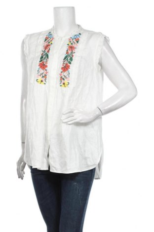 Γυναικείο πουκάμισο Weekend Max Mara, Μέγεθος XL, Χρώμα Εκρού, Λινό, Τιμή 70,70 €