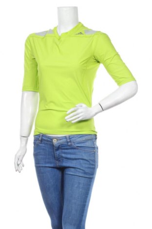 Damska sportowa bluzka Adidas, Rozmiar L, Kolor Zielony, 75% poliamid, 25% elastyna, Cena 102,35 zł