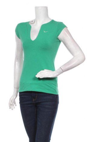 Γυναικεία αθλητική μπλούζα Nike, Μέγεθος S, Χρώμα Πράσινο, 95% βαμβάκι, 5% ελαστάνη, Τιμή 12,99 €