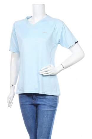 Damen T-Shirt ASICS, Größe M, Farbe Blau, Preis 22,27 €