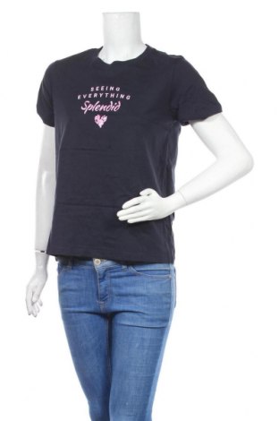 Γυναικείο t-shirt Giordano, Μέγεθος XL, Χρώμα Μπλέ, Βαμβάκι, Τιμή 6,24 €