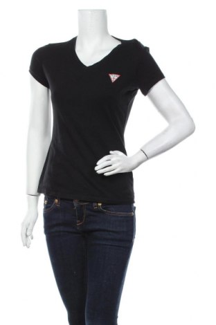 Γυναικείο t-shirt Guess, Μέγεθος M, Χρώμα Μαύρο, 95% βαμβάκι, 5% ελαστάνη, Τιμή 25,98 €