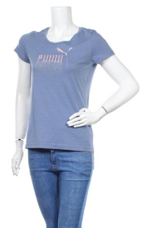 Damen T-Shirt PUMA, Größe M, Farbe Blau, Baumwolle, Preis 19,48 €