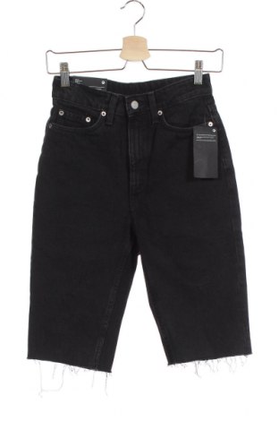 Γυναικείο κοντό παντελόνι Weekday, Μέγεθος XXS, Χρώμα Μαύρο, Βαμβάκι, Τιμή 35,57 €