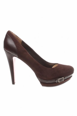 Дамски обувки Paris Hilton, Размер 40, Цвят Кафяв, Текстил, естествена кожа, Цена 74,75 лв.