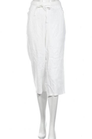 Дамски панталон Arcadia, Размер XL, Цвят Бял, 58% лен, 42% вискоза, Цена 22,78 лв.