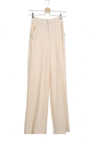 Дамски панталон Gina Tricot, Размер XS, Цвят Бял, 96% полиестер, 4% еластан, Цена 79,00 лв.