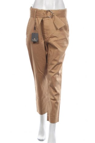 Γυναικείο παντελόνι Massimo Dutti, Μέγεθος L, Χρώμα  Μπέζ, 73% lyocell, 18% βαμβάκι, 7% λινό, 2% ελαστάνη, Τιμή 41,82 €