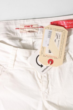 Γυναικείο παντελόνι Met, Μέγεθος L, Χρώμα Λευκό, 97% βαμβάκι, 3% ελαστάνη, Τιμή 55,46 €