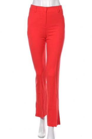 Dámské kalhoty  Sisley, Velikost XS, Barva Červená, 48% polyester, 26% viskóza, 25% len, 1% elastan, Cena  654,00 Kč